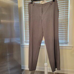 Sigrid Olsen Gray Ladies Pin Striped Pants Size 14